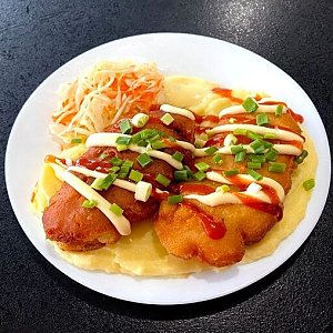 Куриное филе в тесте с гарниром L, Сайгон у Нины