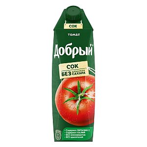 Томатный сок Добрый 1л, Сайгон у Нины