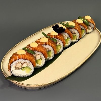 Заказать Ролл Красный Дракон, Много Рыбы