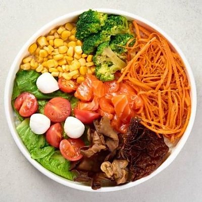 Заказать Поке с лососем, Много Рыбы