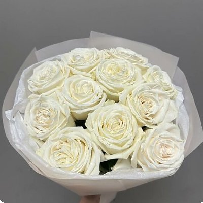 Заказать Букет из 11 белых роз, Вальс Цветов