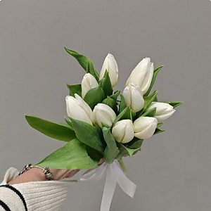 Букет из 9 тюльпанов под ленту, Вальс Цветов