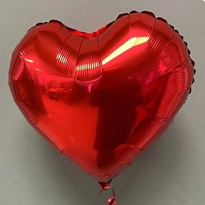 Большое фольгированное сердце с гелием, Вальс Цветов