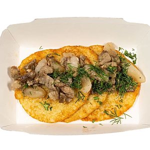 Драники со шкварками, Панакота