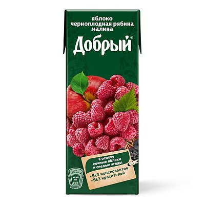 Заказать Нектар из яблок, рябины и малины Добрый 0.2л, Панакота