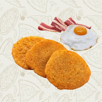 Заказать Драники с яйцом и беконом, Nook