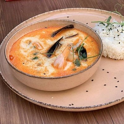 Заказать Тыква, картофель, лук-порей, мускатный орех, кокосовое молоко, Golden Chef Sushi