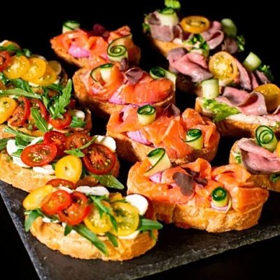 Заказать Гастробокс Брускетты Микс №2, Golden Chef Sushi