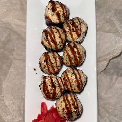 Заказать Запеченный ролл с мидиями, Бар Медведь