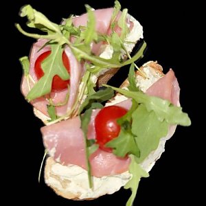 Брускетты с вяленым мясом, Бар Медведь