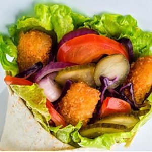 Донер Веган в лаваше с жареным сыром (335г), Kinza - Гомель