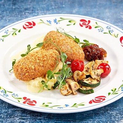 Заказать Котлеты из лосося с овощным гарниром, Васильки - Могилев