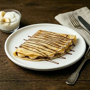 Блин с бананом и шоколадным топпингом, Блинная - Витебск