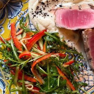 Стейк из тунца с муссом из сельдерея, Кафе Bosco