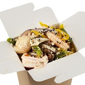 Лапша с креветками, Суши Кот