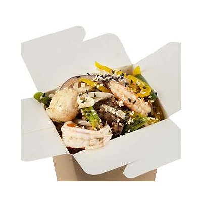 Заказать Лапша с креветками, Суши Кот