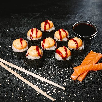 Заказать Ролл Сырная Лососятина, Пёс и Лис