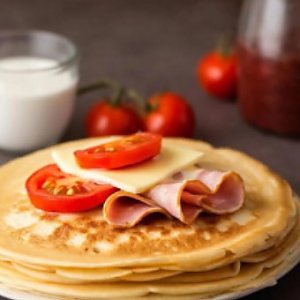 Блинчик с ветчиной, сыром и свежим томатом, Блинная - Могилев
