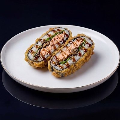 Заказать Суши-бургер печеный лосось, Sushi Hub