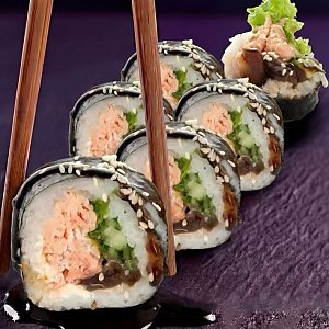 Ролл Лосось печеный, Sushi Hub