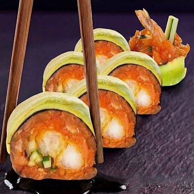 Заказать Ролл Тартар креветка в темпуре, Sushi Hub