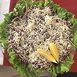 Карпаччо из говядины, Гранат