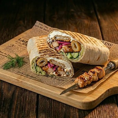 Заказать Мангал-ролл Азиатский кранч-чиз с курицей (350г), Зодиак