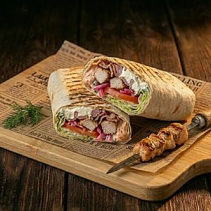 Мангал-ролл Бургер-чиз с курицей и беконом (350г), Зодиак