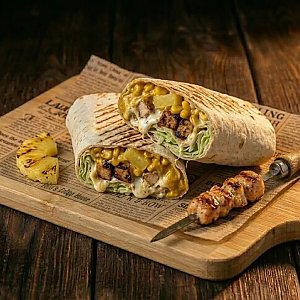 Мангал-ролл Курица с ананасом (350г), Зодиак