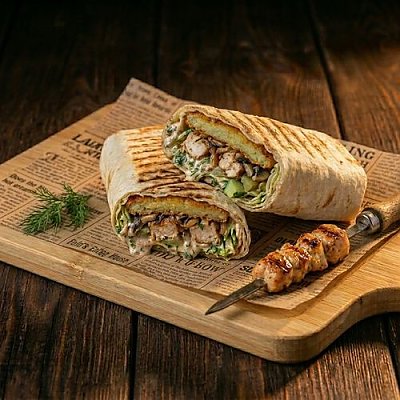Заказать Мангал-ролл с драником и курицей, Зодиак
