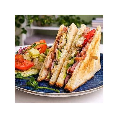 Заказать Клаб-сэндвич с курицей и беконом L, Свеча