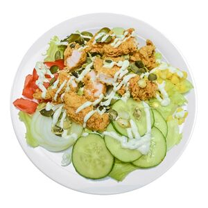 Салат Ранчо с куриными стрипсами, Griller