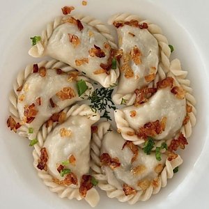 Вареники с картошкой и грибами, Пельменный Дом