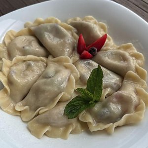 Вареники с клубникой и черникой, Пельменный Дом