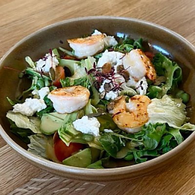 Заказать Салат с креветкой и манго, BRUNCH