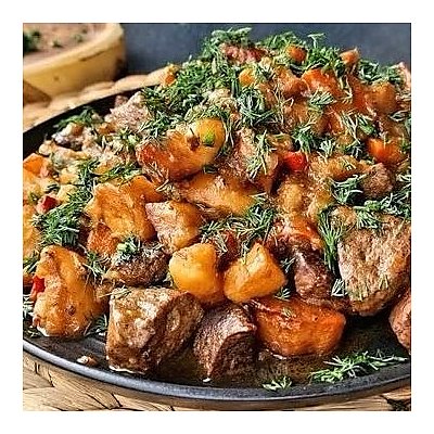 Заказать Печень говяжья с картошкой из казана, Тандырная
