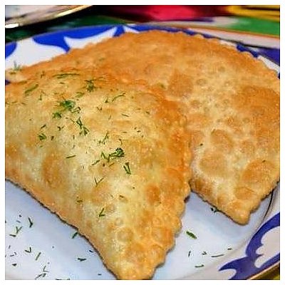 Заказать Узбекский Чебурек с курицей, грибами и сыром, Тандырная