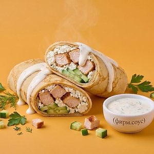 Блин ролл Крем чиз, Бургер Блин