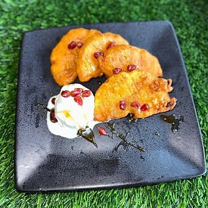 Жареный ананас с медом и мороженым, SSB