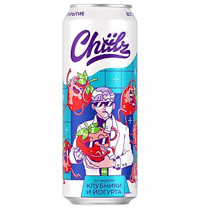 CHIILZ Анимейшн клубника‑йогурт 0.45л, Cool Story · суши · роллы · пицца