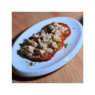 Заказать Драники с цыпленком и грибами, Библиотека