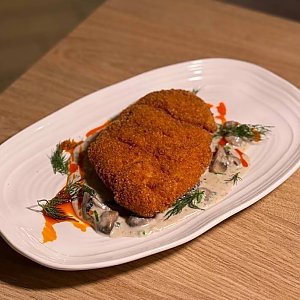 Шницель из цыпленка с грибным соусом, Библиотека
