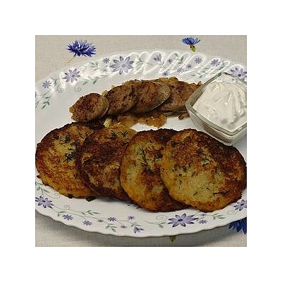 Заказать Драники с домашними колбасками, ХуткаБульба