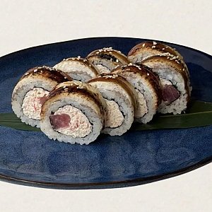 Ролл с тунцом, крабом и угрем, Katana