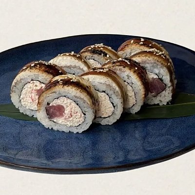 Заказать Ролл с тунцом, крабом и угрем, Katana