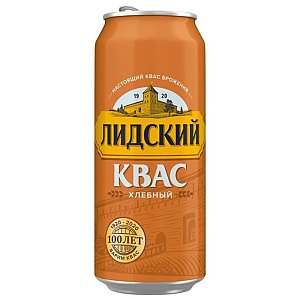 Квас Лидский Хлебный ж/б 0.45л, Katana
