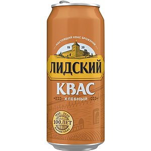 Квас Лидский Хлебный ж/б 0.45л, Art Shaurma