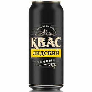 Квас Лидский Темный ж/б 0.45л, Art Shaurma