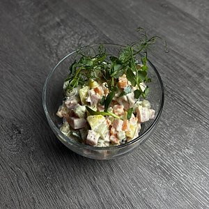 Салат Оливье с ветчиной, Гурманофф