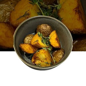 Картофель с чесночным маслом, Гурманофф
